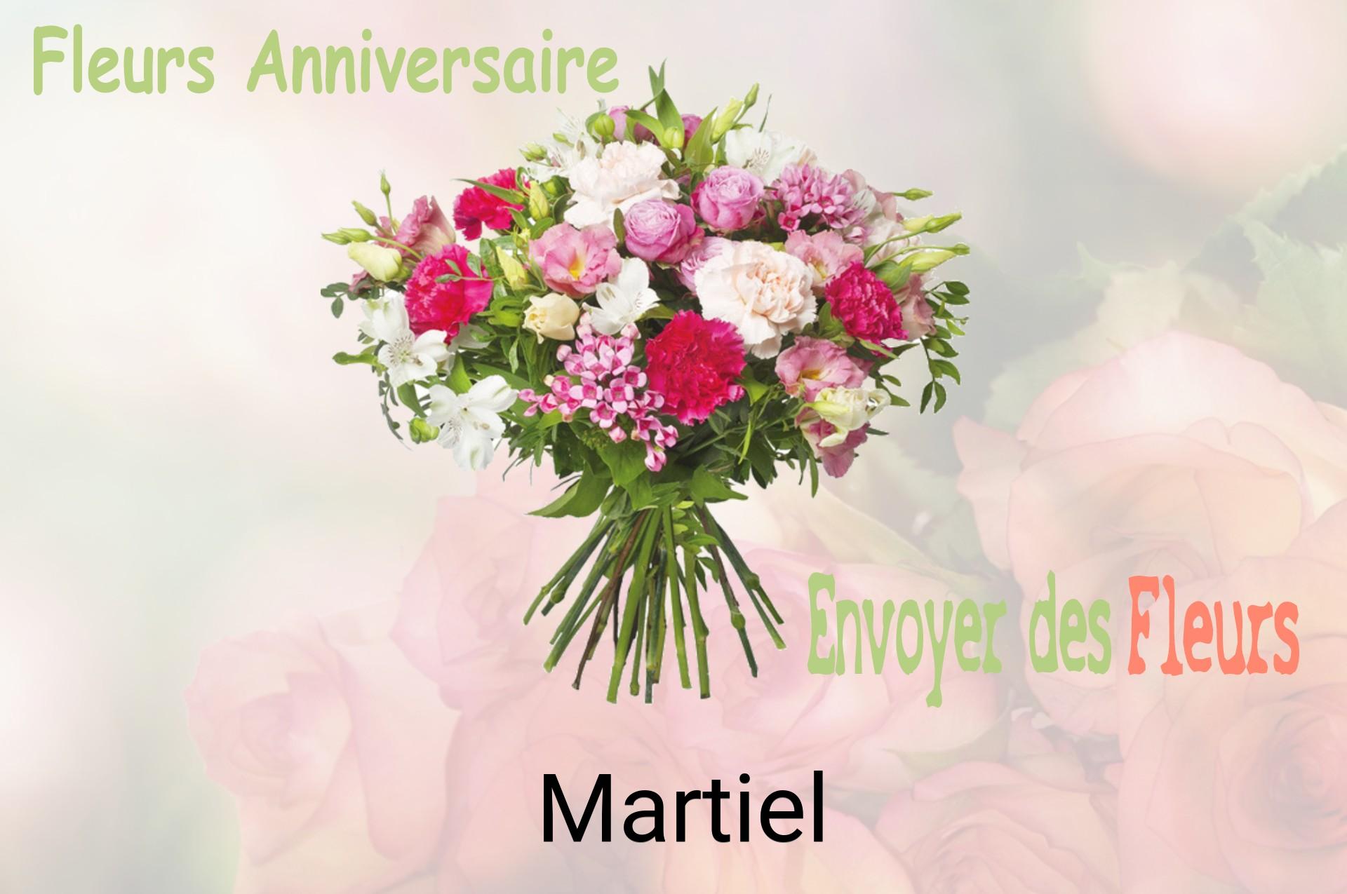 Bouquet de fleurs d’anniversaire livré à Martiel